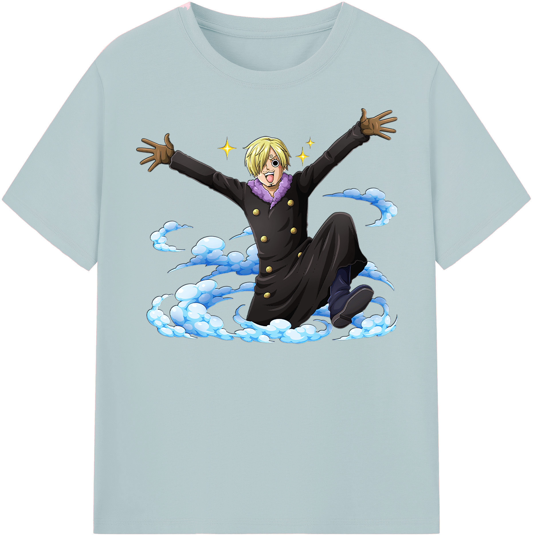 ワンピース サンジ ONE PIECE Sanji 綿100％半袖Tシャツ（フロントプリント）